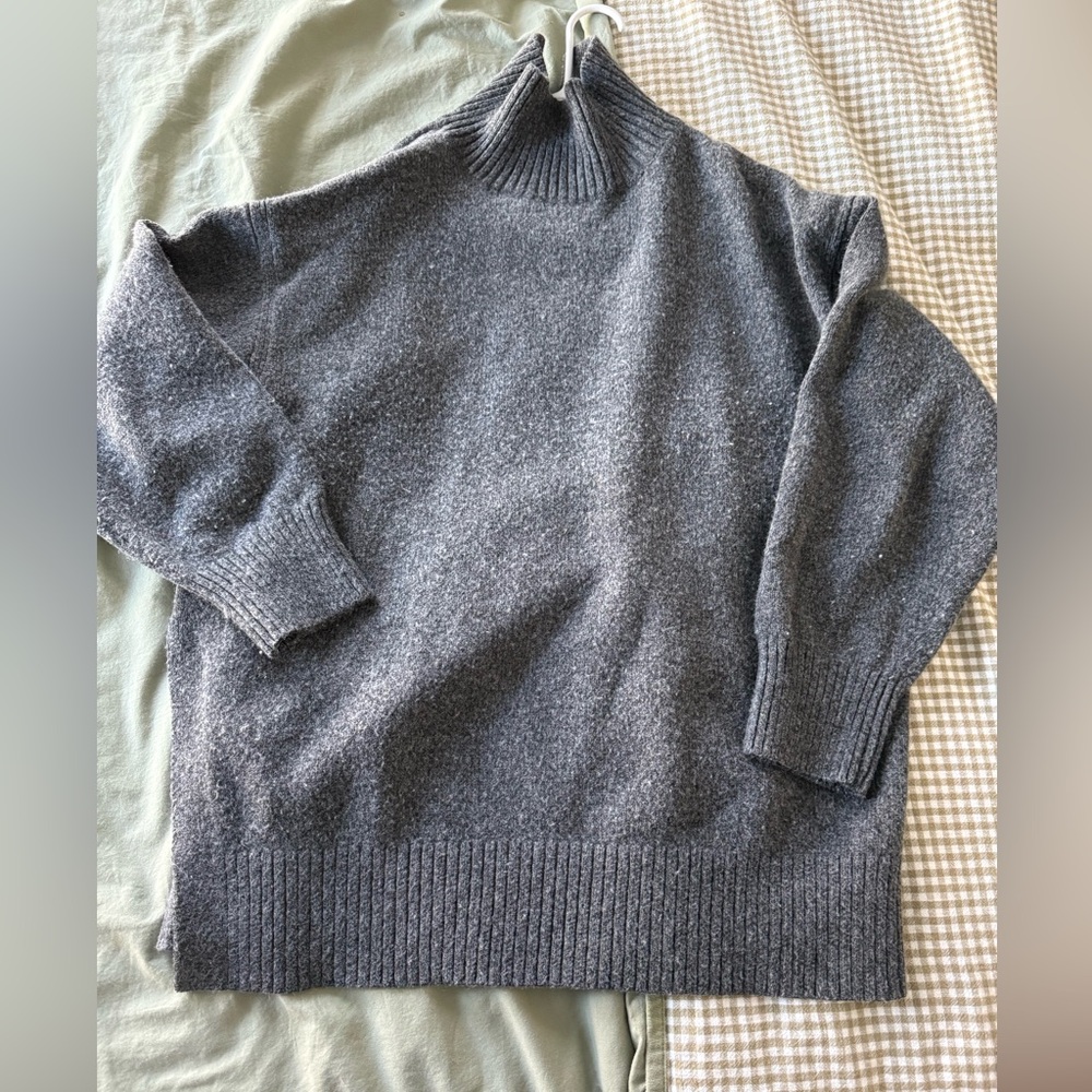 H&M Funnel Neck Gray Women's Sweater